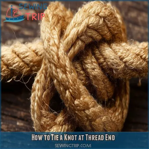 How to Tie a Knot at Thread End