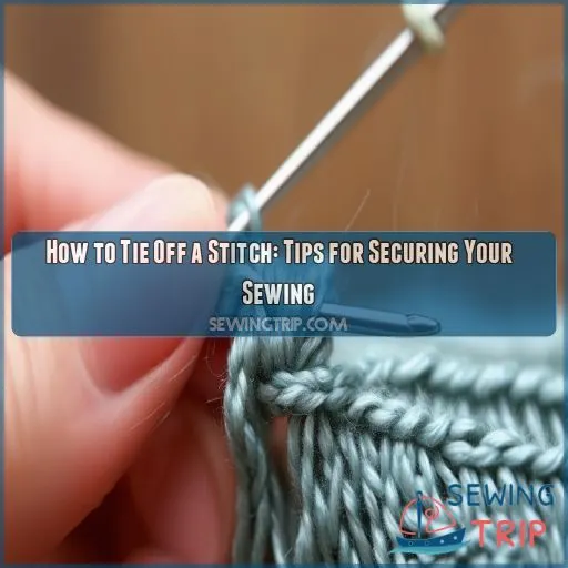 how to tie off a stitch