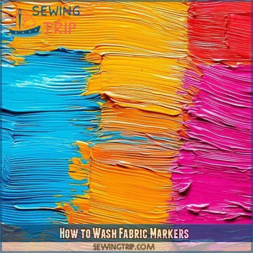 How to Wash Fabric Markers