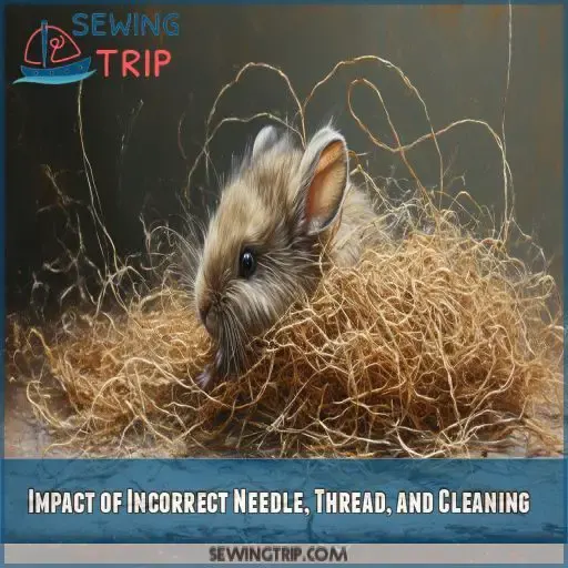 Impact of Incorrect Needle, Thread, and Cleaning