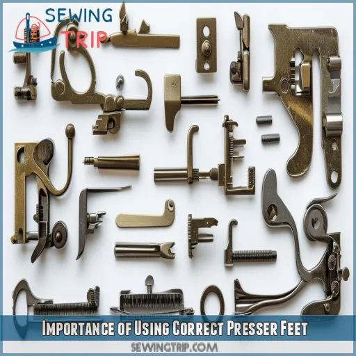 Importance of Using Correct Presser Feet