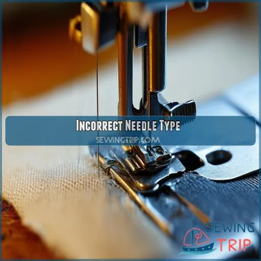 Incorrect Needle Type