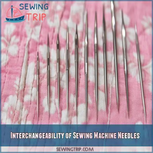 Interchangeability of Sewing Machine Needles