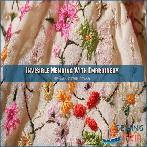 Invisible Mending With Embroidery