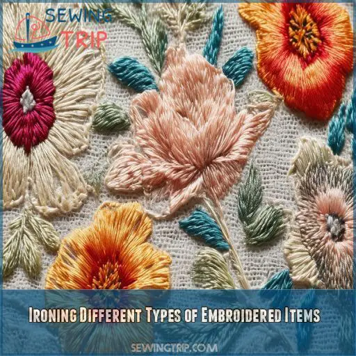 Ironing Different Types of Embroidered Items Ironing Different Types of Embroidered Items