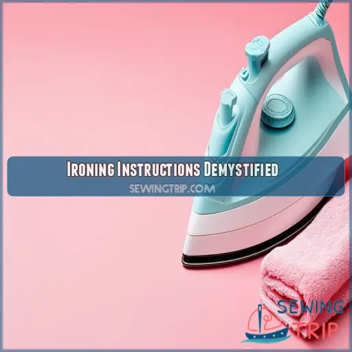 Ironing Instructions Demystified