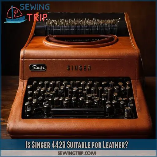 Is Singer 4423 Suitable for Leather