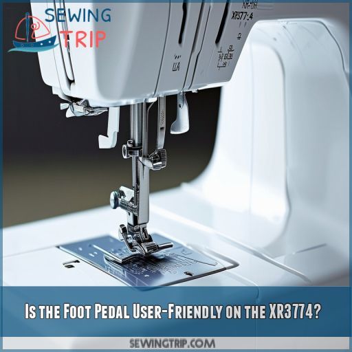 Is the Foot Pedal User-Friendly on the XR3774