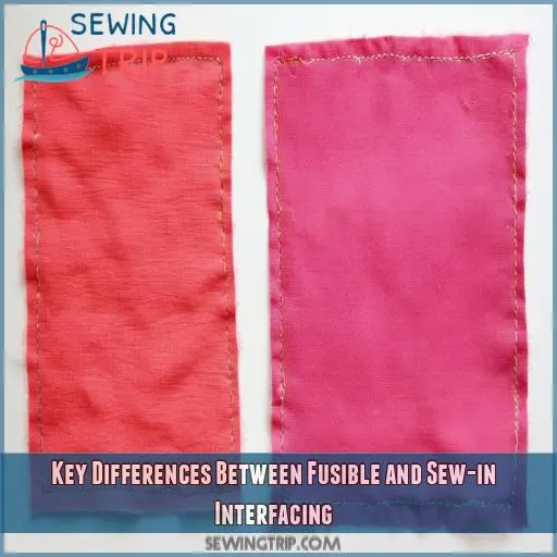 Key Differences Between Fusible and Sew-in Interfacing