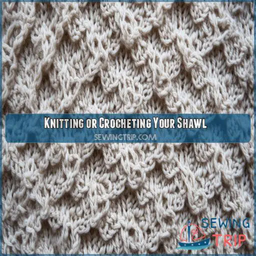 Knitting or Crocheting Your Shawl