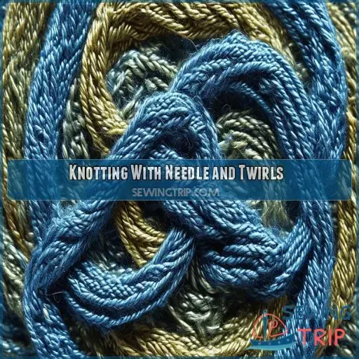 Knotting With Needle and Twirls