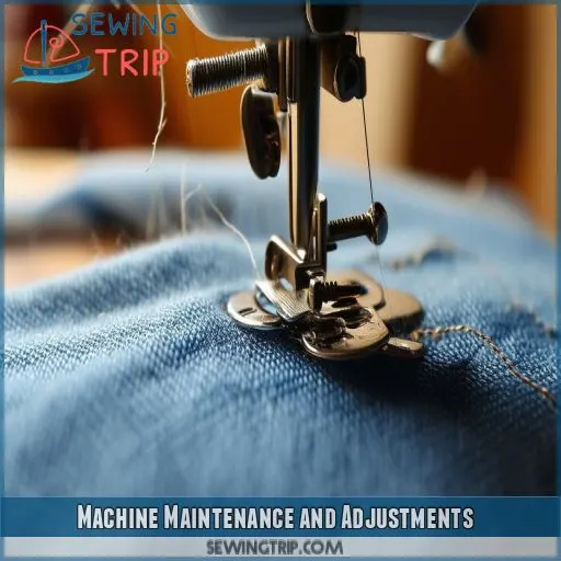 Machine Maintenance and Adjustments