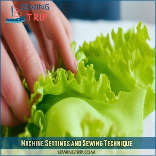 Machine Settings and Sewing Technique