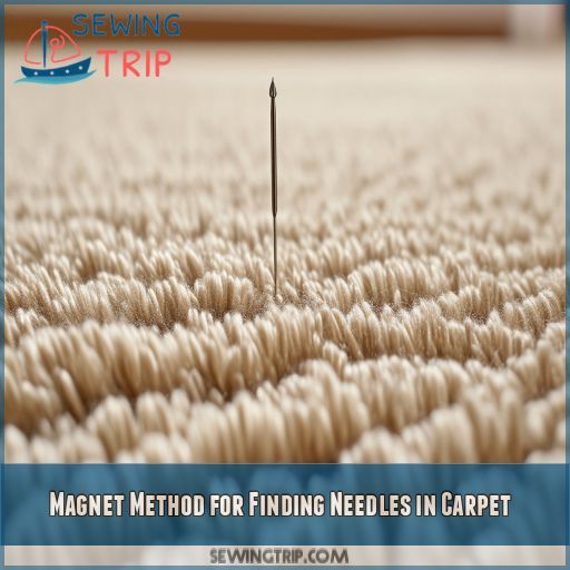 Magnet Method for Finding Needles in Carpet