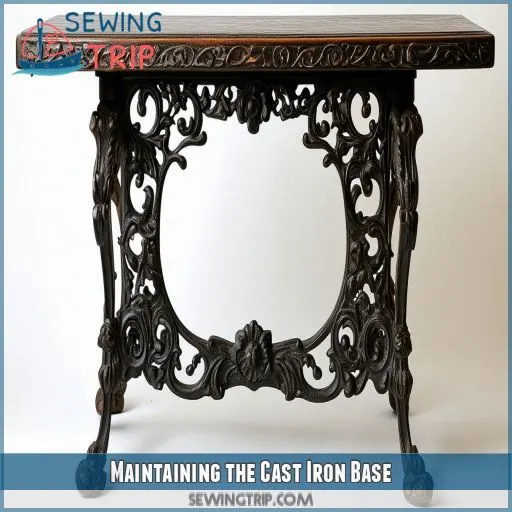 Maintaining the Cast Iron Base