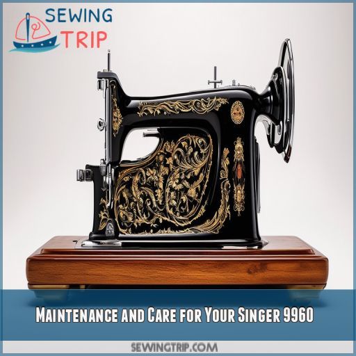 Maintenance and Care for Your Singer 9960