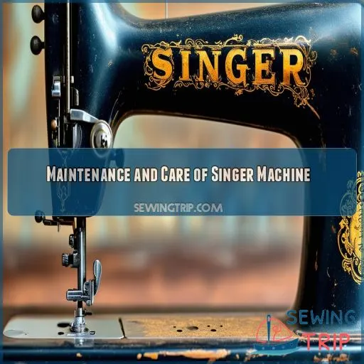 Maintenance and Care of Singer Machine