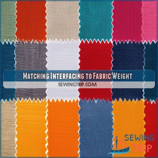 Matching Interfacing to Fabric Weight