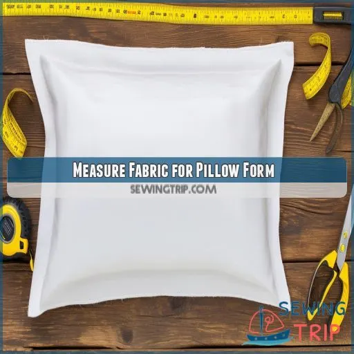 Measure Fabric for Pillow Form