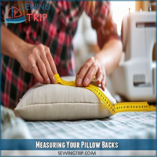 Measuring Your Pillow Backs