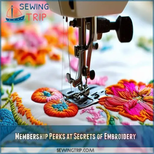 Membership Perks at Secrets of Embroidery