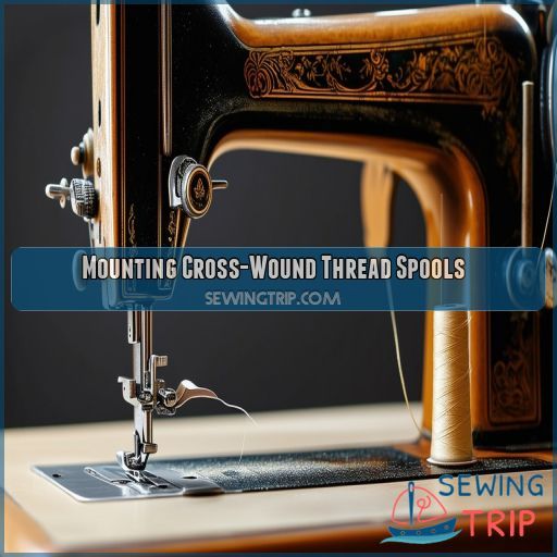 Mounting Cross-Wound Thread Spools