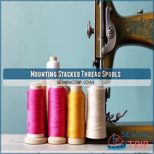 Mounting Stacked Thread Spools