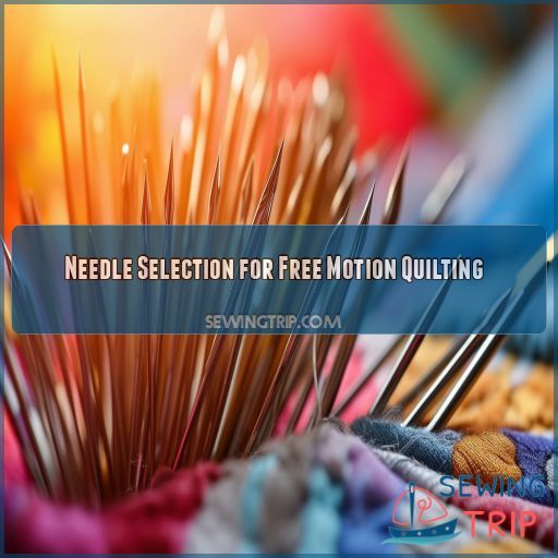Needle Selection for Free Motion Quilting