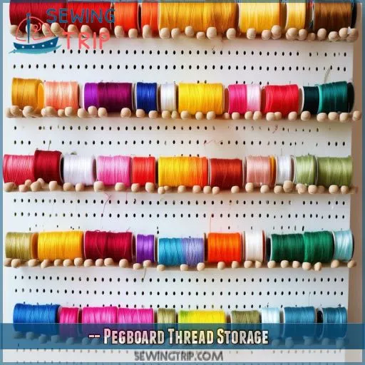 -- Pegboard Thread Storage