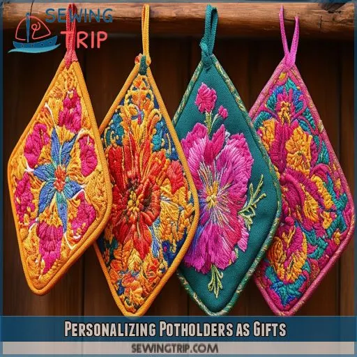 Personalizing Potholders as Gifts