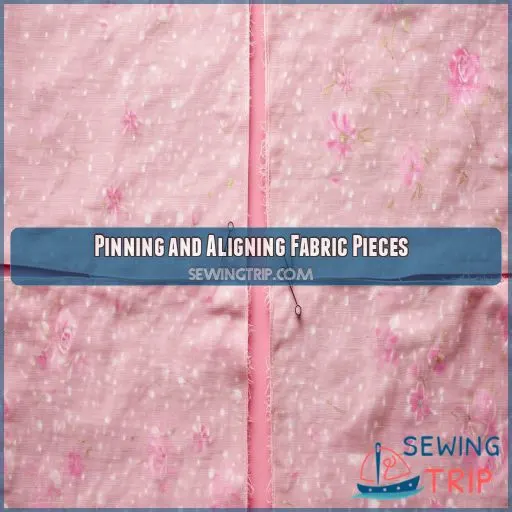 Pinning and Aligning Fabric Pieces