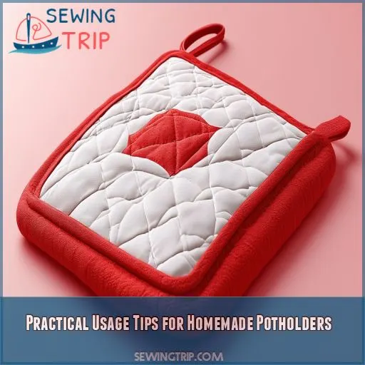 Practical Usage Tips for Homemade Potholders