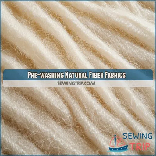 Pre-washing Natural Fiber Fabrics