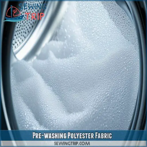 Pre-washing Polyester Fabric