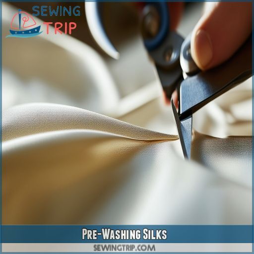 Pre-Washing Silks Pre-Washing Silks