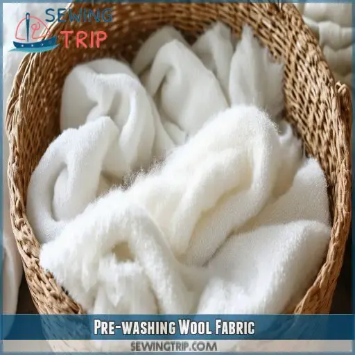 Pre-washing Wool Fabric