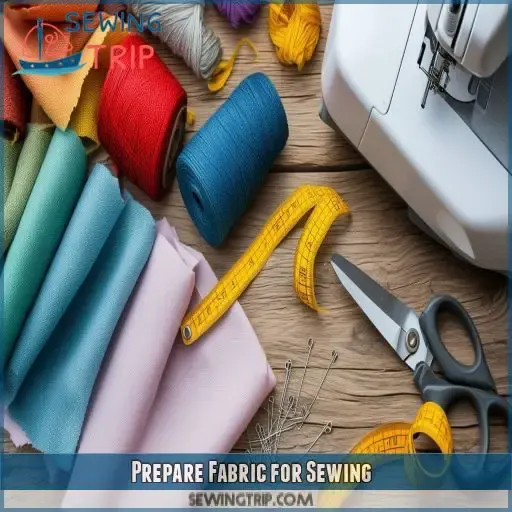 Prepare Fabric for Sewing
