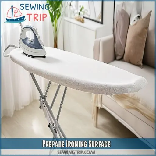 Prepare Ironing Surface