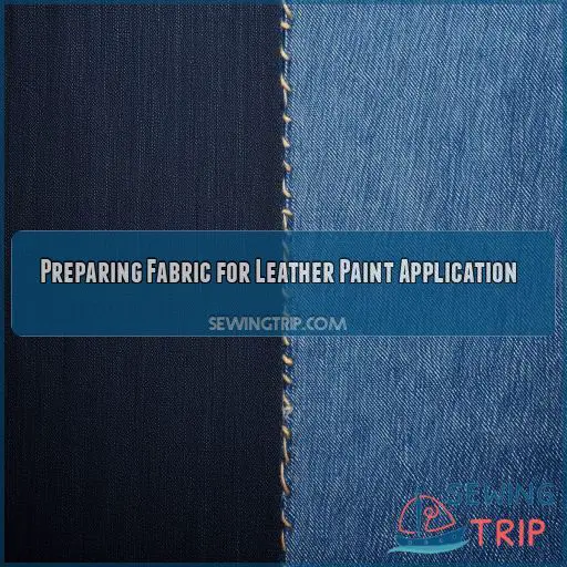 Preparing Fabric for Leather Paint Application