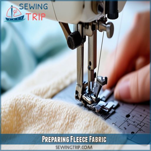 Preparing Fleece Fabric