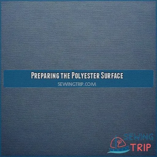 Preparing the Polyester Surface