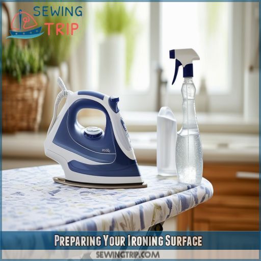 Preparing Your Ironing Surface Preparing Your Ironing Surface