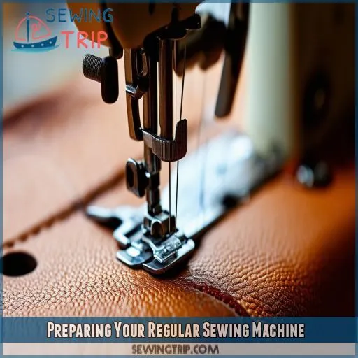 Preparing Your Regular Sewing Machine