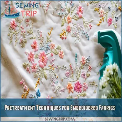 Pretreatment Techniques for Embroidered Fabrics