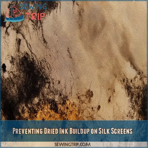 Preventing Dried Ink Buildup on Silk Screens