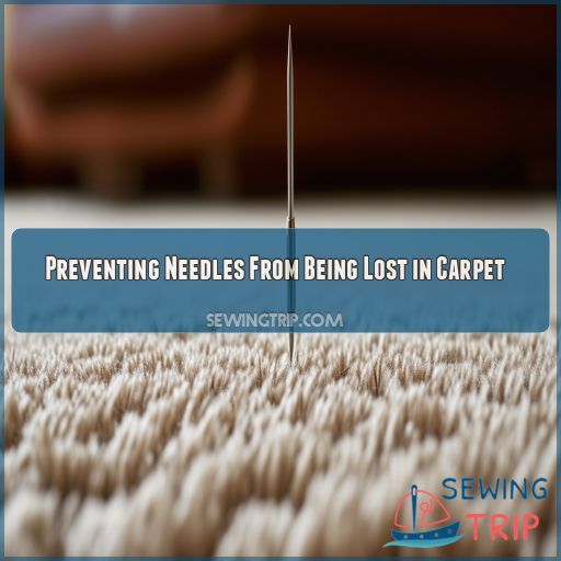 Preventing Needles From Being Lost in Carpet