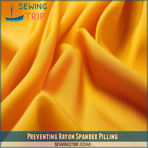 Preventing Rayon Spandex Pilling