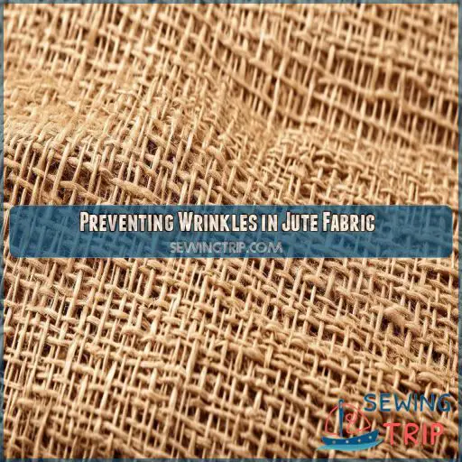 Preventing Wrinkles in Jute Fabric