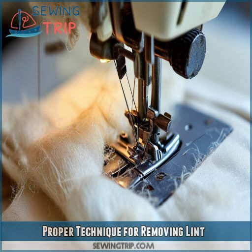 Proper Technique for Removing Lint Proper Technique for Removing Lint