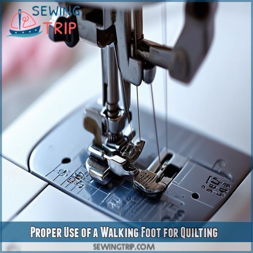 Proper Use of a Walking Foot for Quilting